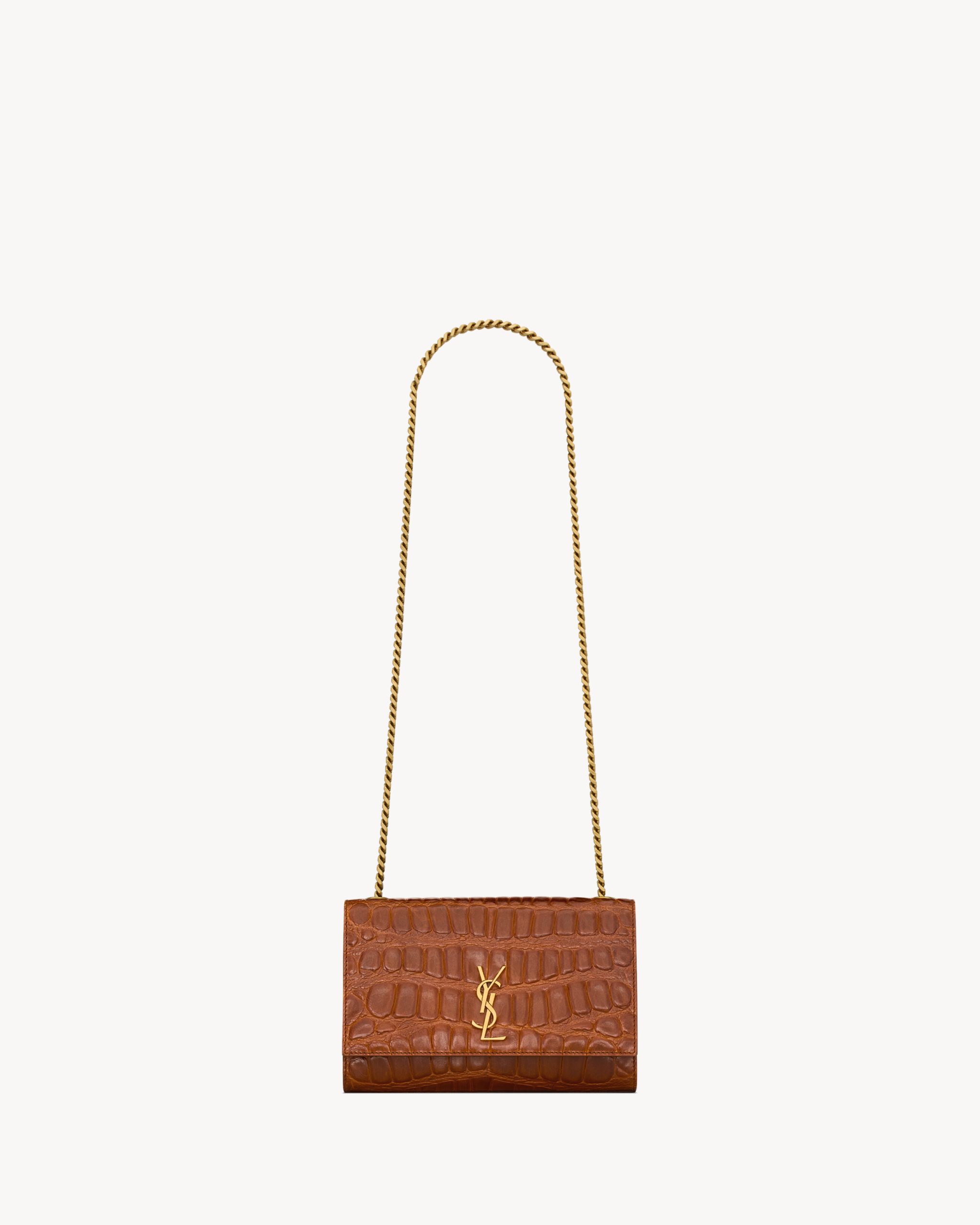 YSL NEW KATE small in crocodile embossed leather - Image 1